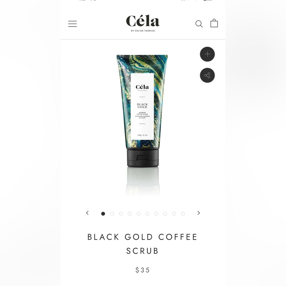 Cela Black Gold Body Scrub | 6.7 oz | New